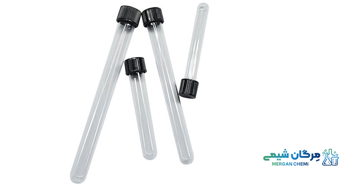 لوله آزمایش در پیچ دار شیشه