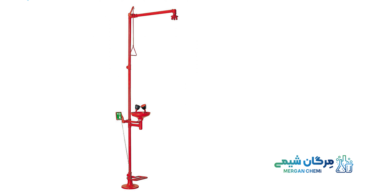 دوش و چشم شوی اضطراری استیل و گالوانیزه